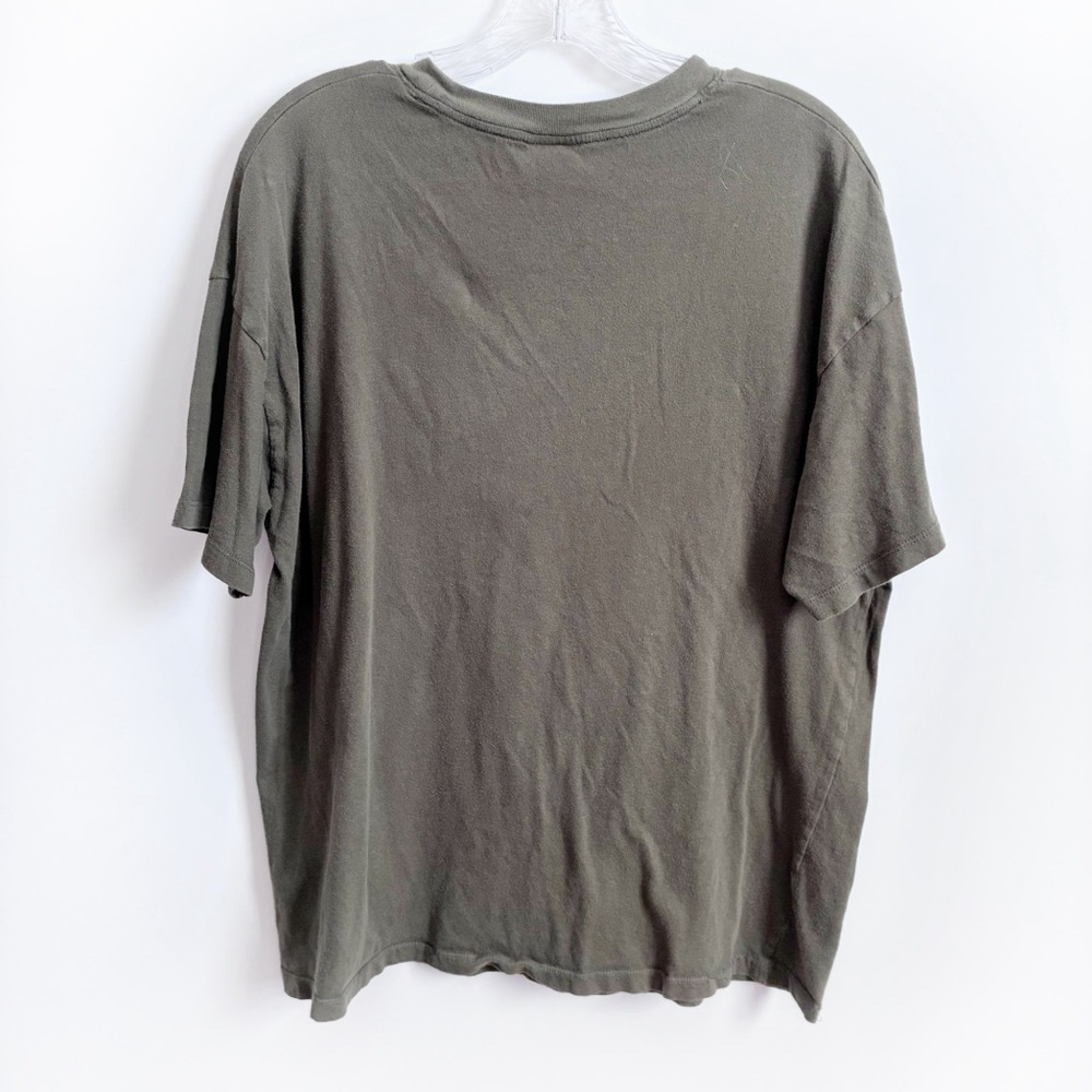 American Eagle band t-shirt green olive AC/DC short sleeves cotton logo - Picture 7 of 7